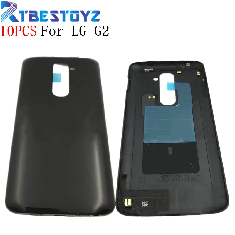 10 шт./лот черно белая крышка батарейного отсека Корпус для LG G2 D800 D801 D802 D805 задняя с
