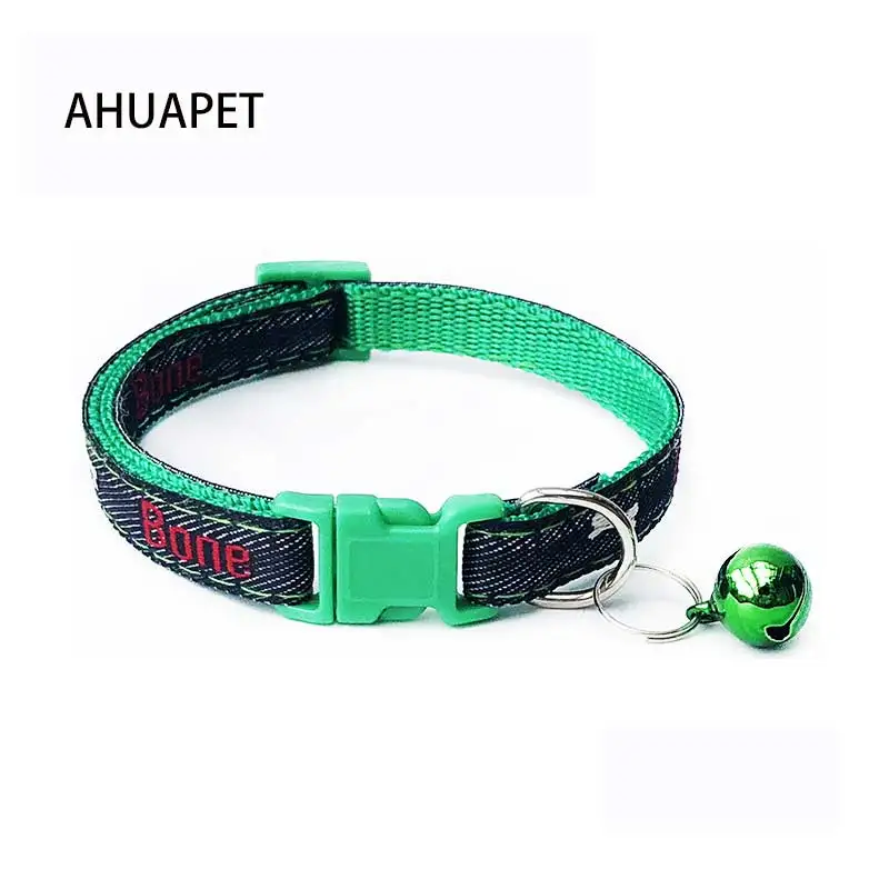 Джинсовое ожерелье для домашних животных ошейник Kitty Katten Halsband Collier Chat Coleira Gato