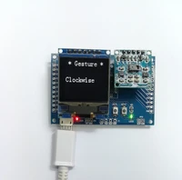gesture recognition sensor control module kit paj7620u2 with mcu and oled support 3 3v 5v