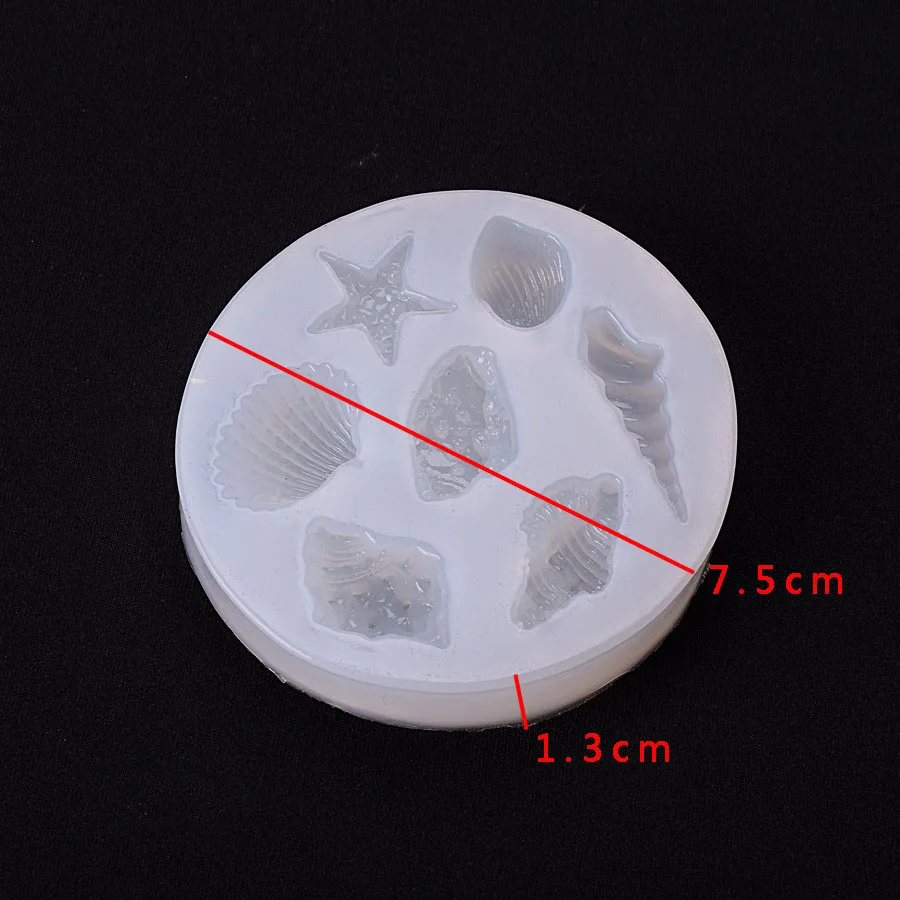Epoxy Clear Silicone Resin Liquid Mold Shell Conch Starfish Pendant Casting Beads Crystal Molds DIY Jewelry Making Tool Craft | Дом и сад