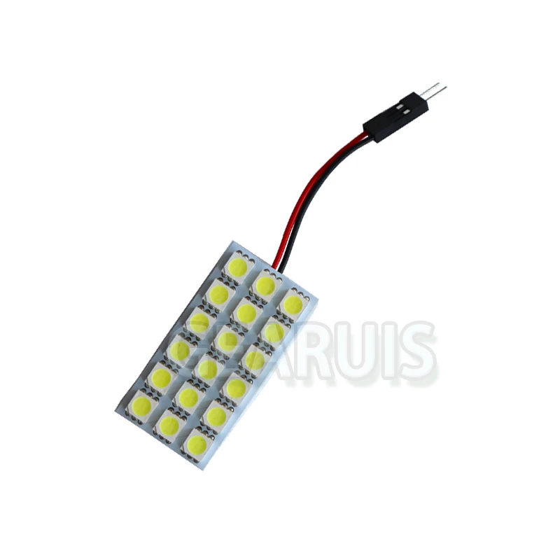 100 Набор 24 в грузовик 18 SMD 5050 светодисветодиодный T10 BA9S купольная гирлянда