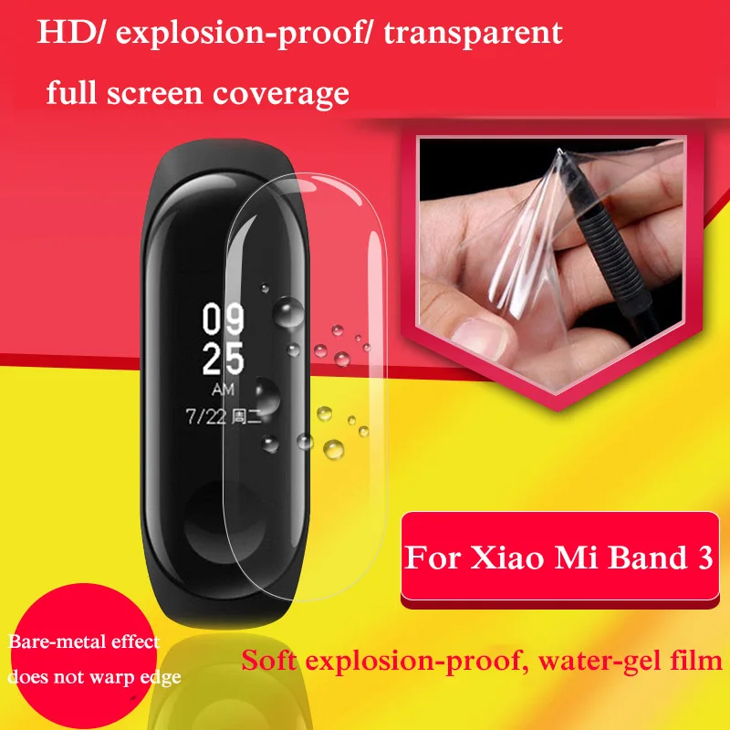 

Пленка для xiaomi band 3, в наличии фольга, полноэкранное покрытие, 3D непромокаемая, водостойкая, ТПУ, самовосстанавливающаяся, HD, Взрывозащищенна...