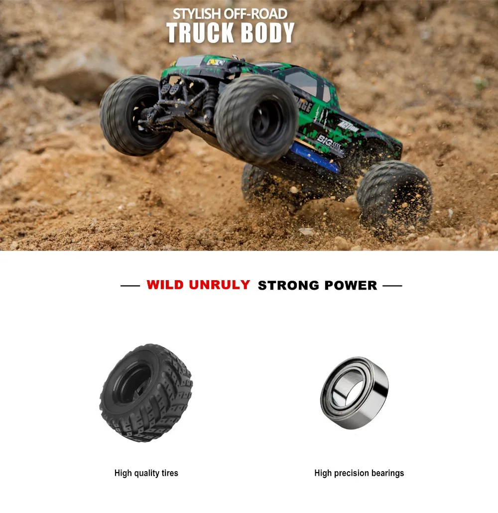 1:18 Bigfoot автомобили 50 км/ч RC автомобиль 4WD 2,4 ГГц пульт дистанционного управления грузовики высокое качество восхождение внедорожный грузовик верхний уровень Игрушки транспортные средства