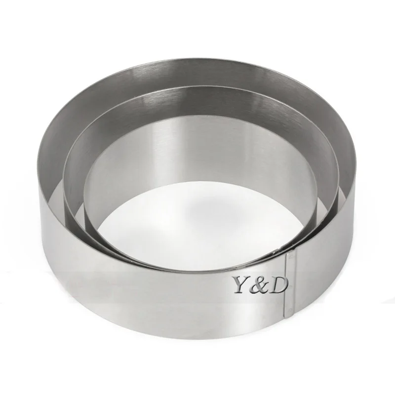 

3D DIY 5 6 7 inches Round Circle Shape Stainless Steel Mousse Ring Cake Mold Circle Bakeware Tool New