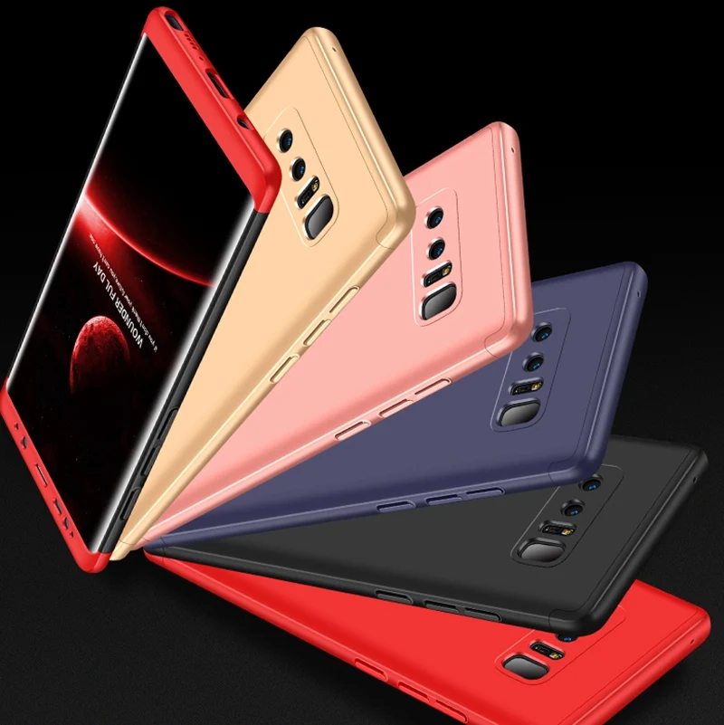 Для Samsung S8 Note 8 роскошный 3 в 1 360 полная защита ультра тонкий чехол для телефона Galaxy