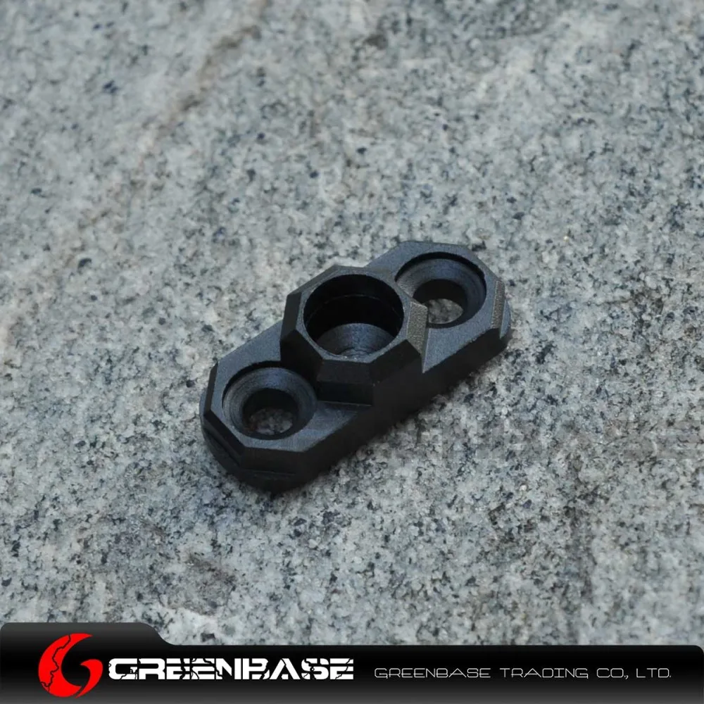 Greenbase KEYMOD& M-LOK, совместимая стропа, стандартный QD, Вертлюг, адаптер, прикрепить к MLOK Key mod, Handguard system - Цвет: Black