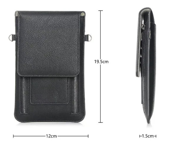 Леди плечевой ремень мобильный телефон кожаный чехол на молнии портмоне с