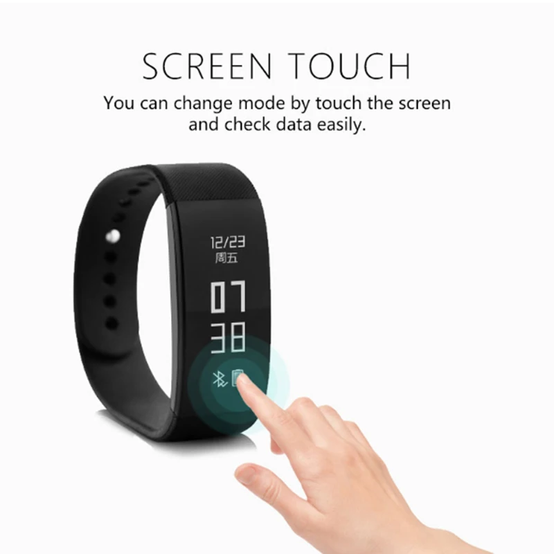 EDWO U3 Умный Браслет Часы Bluetooth 4.0 Чсс Smartband Здоровья Шагомер Фитнес-Трекер Для iOS