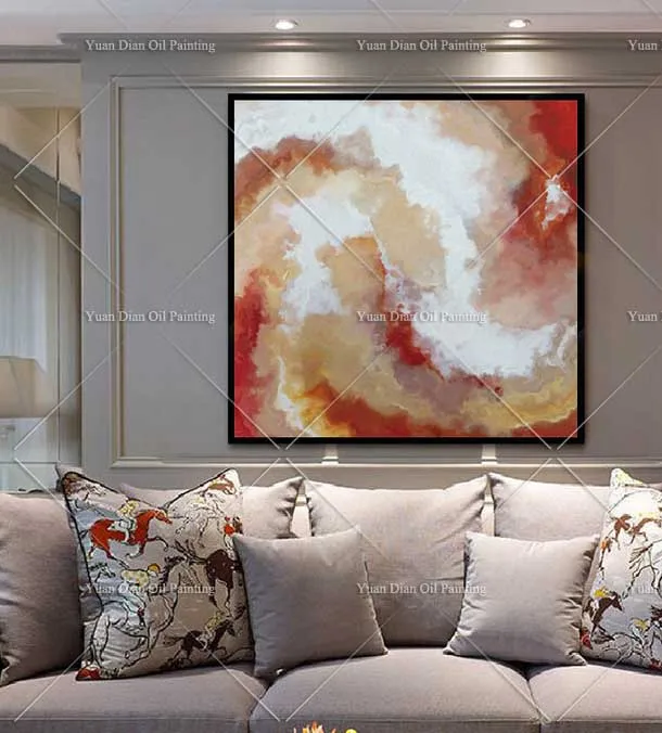 

Flying Sky Shape Storm Handpainted Abstract Landscape Oil Painting On Canvas Wall Art Brush Painting For Living Room Home Decor