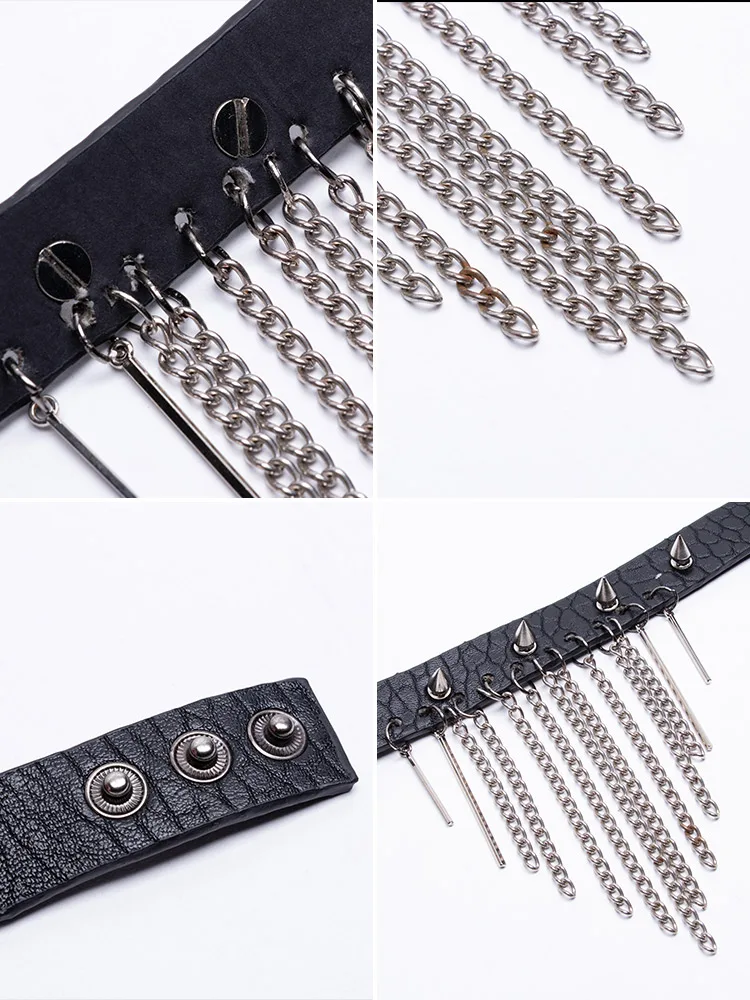 Панк RAVE Модное Элегантное ожерелье панк темпераментное с заклепками