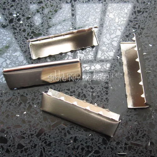 50 pcs Belt End Tip Buckle for Cotton Webbing Tag Bag 1.5&quot 38mm Nickle | Дом и сад