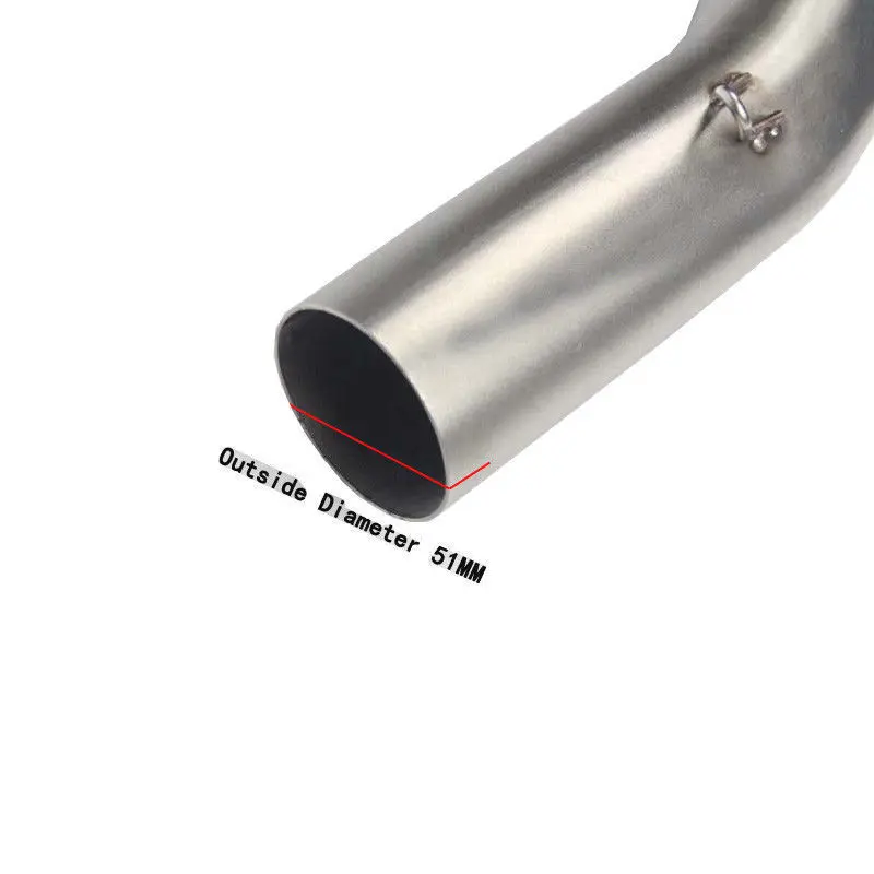 

Motorcycle Exhaust Link Pipe Middle Connecting Tubes For Kawasaki NijZX10R 2008-2017