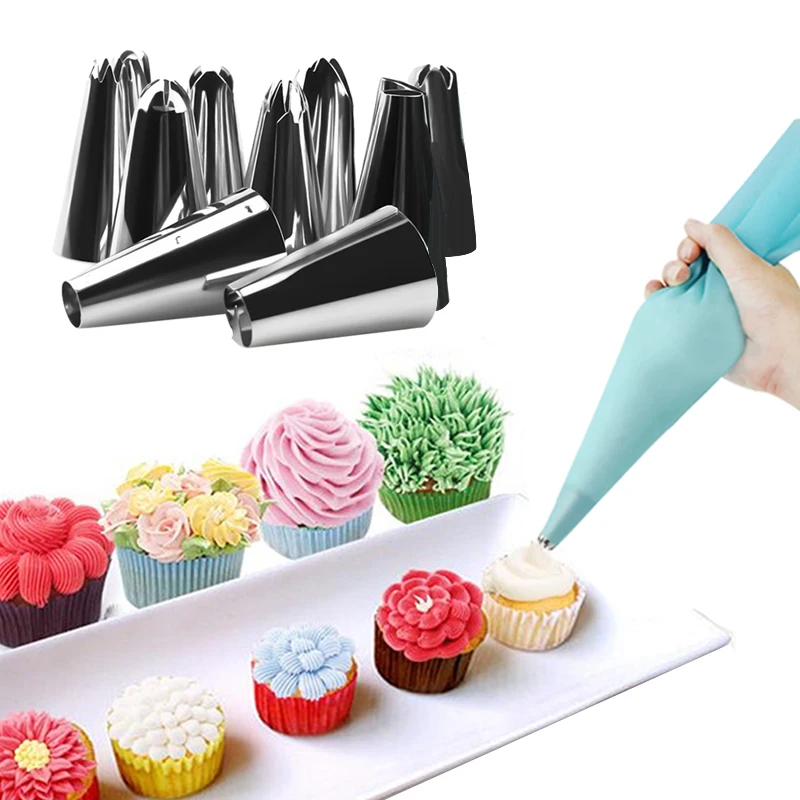 FHEAL 27 Шт./компл. Силиконовые Обледенение Трубопроводы Крем Кондитерский Мешок