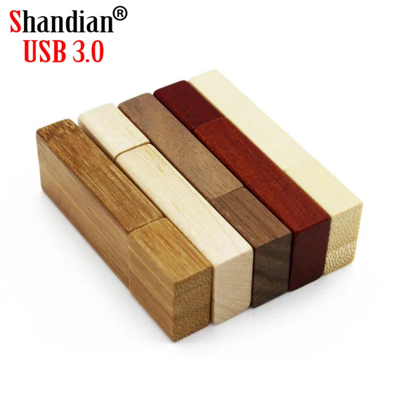 SHANDIAN USB 3,0 Пользовательский логотип Деревянная Карта памяти usb флеш-накопитель ручка-накопитель 4 ГБ 8 ГБ 16 ГБ 32 ГБ 64 ГБ U диск свадебный подарок