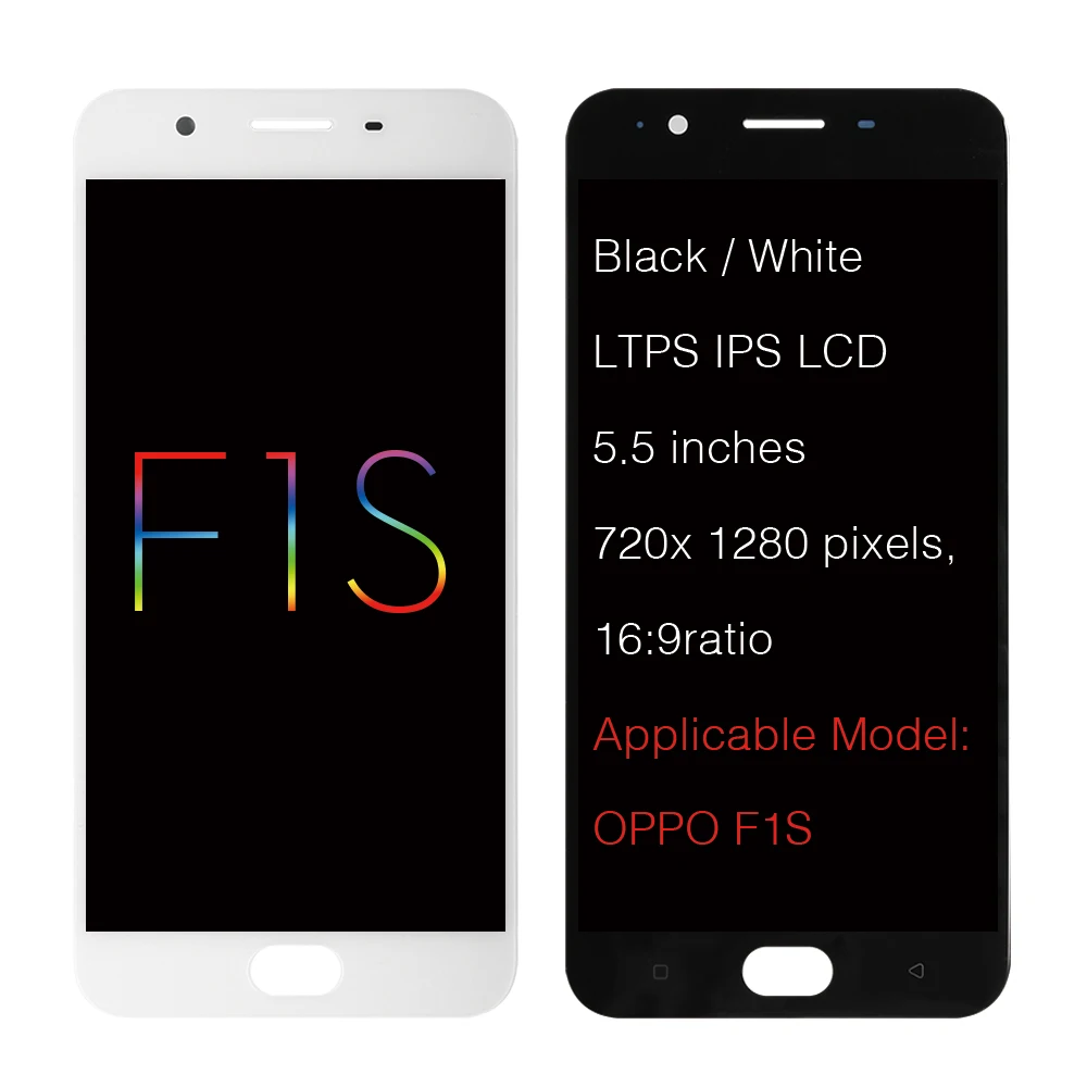 5 ''Оригинальный дисплей для OPPO F1S LCD сенсорный экран дигитайзер Рамка Oppo A59