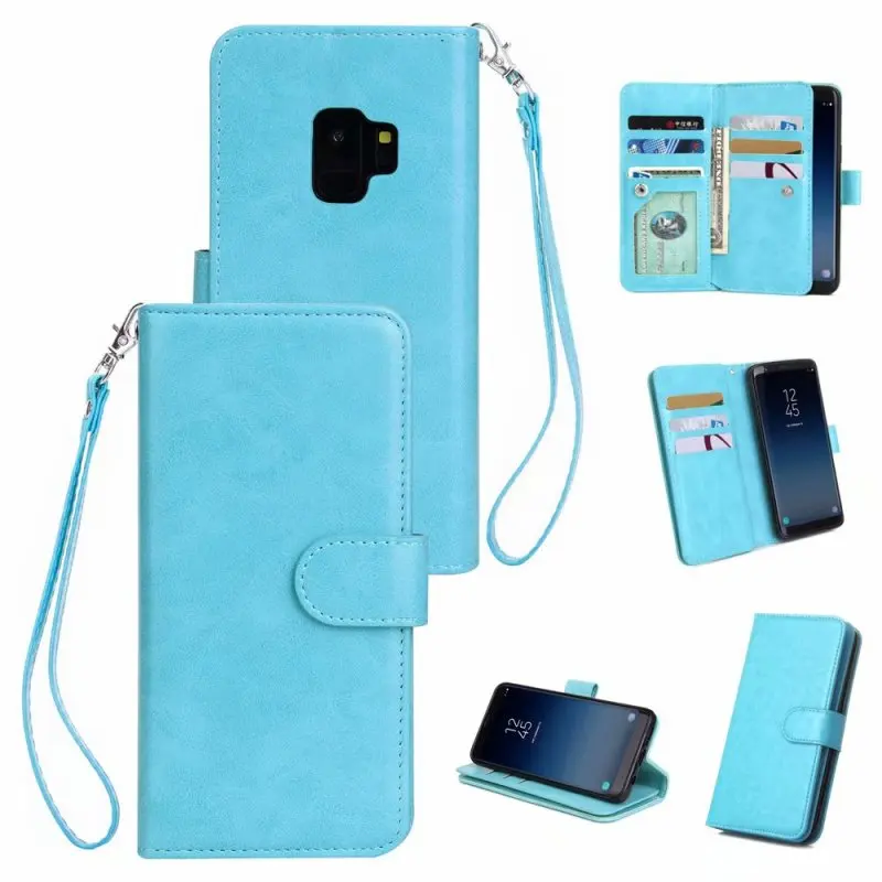 Чехол с откидной крышкой для samsung Galaxy S10 S10e S9 S8 S7 S6 A70 A50 A40 A30 A20 A10 A9 A7 A8 A6 Note 9 8 J6 J4 Plus кошелек Чехол кожаный чехол