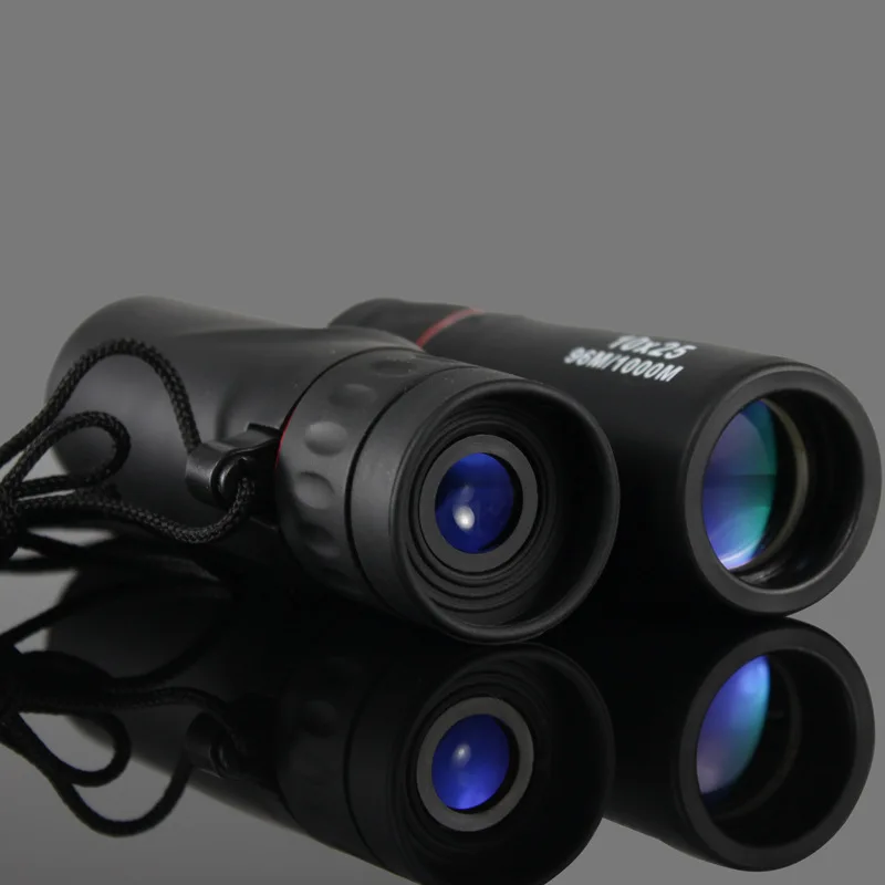 Mini 10X25 portable monocular Telescope shockproof monoculars telescope Focus Green Film Binoculo Optical Hunting Scope