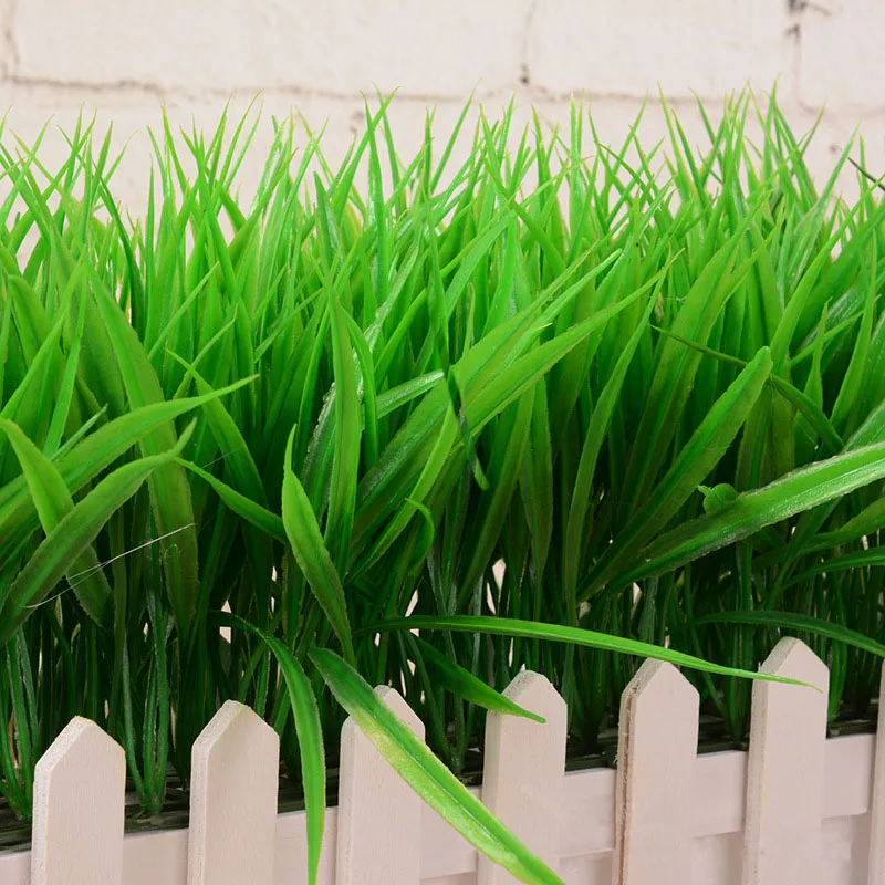 

Artificial Plant Green Grass Decor Flower Bonsai Green Plant Fake Flower Potted For Wedding Home Garden Decor Bonsai green grass