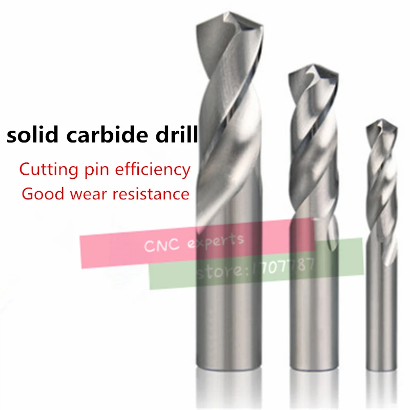 

1PCS 6.0mm-16mm Drill Solid Carbide Twist Drill Bit Tipped Spiral Straight Shank Twist Rotary Drilling Tools (6/7/8/9/10/12mm)
