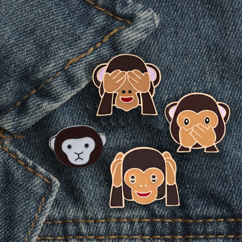 Брошь женская эмалированная в виде животного 4 вида | Украшения и аксессуары