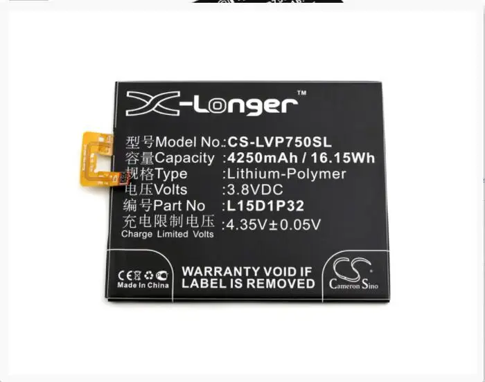 

Cameron Sino 4250mAh battery for LENOVO PB1-750 750M 750N PHAB 6.98 L15D1P32 Mobile, SmartPhone Battery