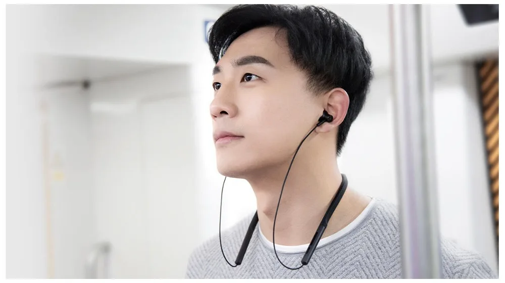 Xiaomi Bluetooth ошейник, наушники с шейным ободком, гарнитура в уши, магнитный MicPlay, двойной динамический Bluetooth 4,1 для huawei Celular