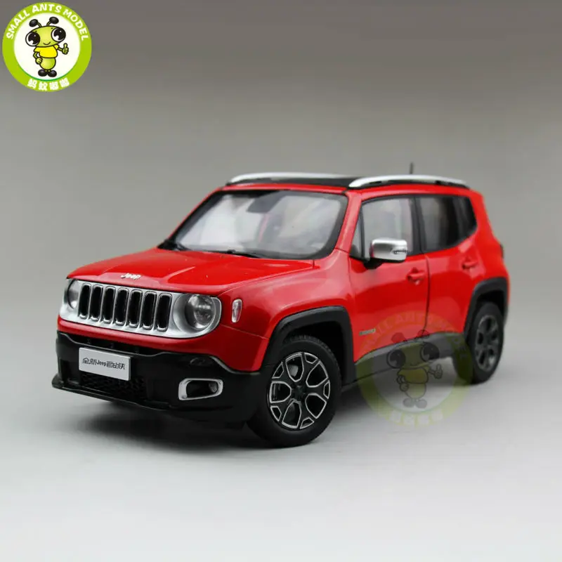 

1/18 Renegade Cherokee Diecast Metal Car Suv Model Collection Gift Red Color