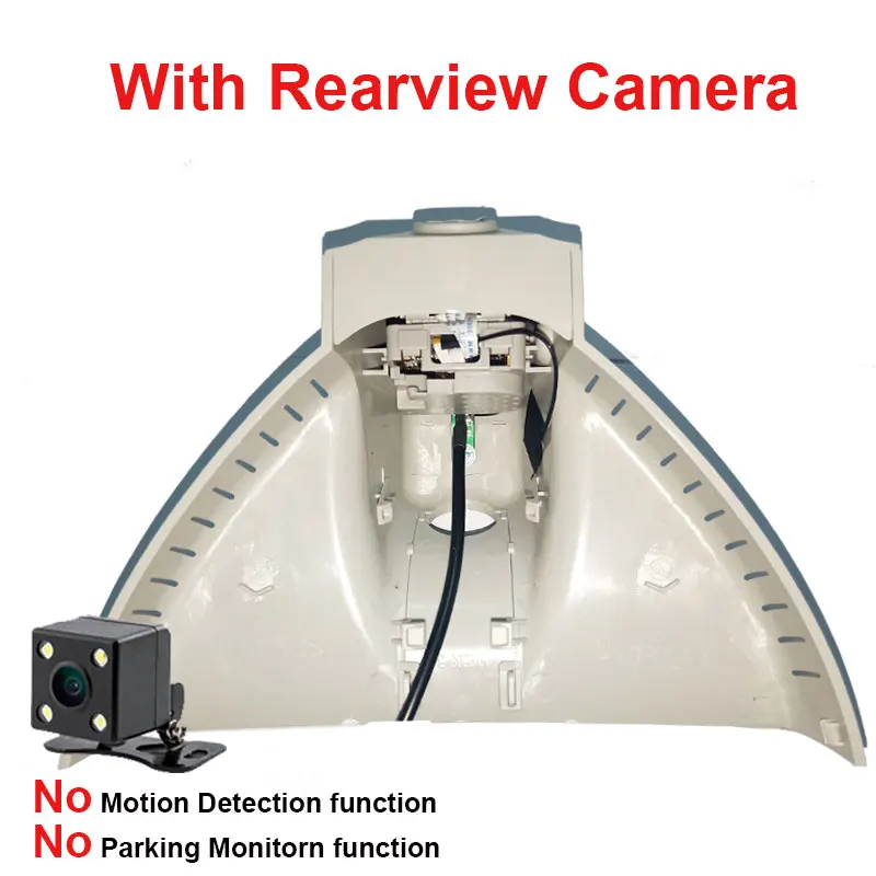 With Rear Lens Kampacar Автомобильный регистратор HD Wifi DVR Dash камеры для Skoda Superb Kodiaq Топ настроенный два объектива видеорегистратор авто видеорегистраторы - Название цвета: With Rear Lens