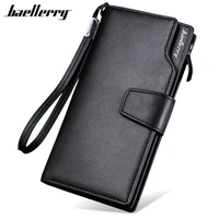 baellerry luxury brand mens wallets men long purse wallet male clutch pu leather zippers wallet men business wallet coin purse