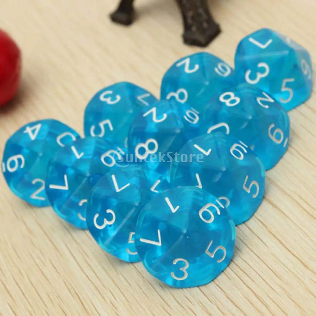 D10 Десять Кубиков для RPG Dungeons набор из 10 кубиков|ten sided dice|sided diced10 dice |