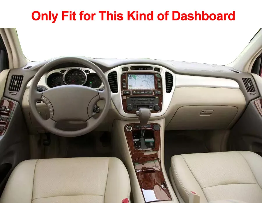 Коврик для приборной панели автомобиля для Toyota Highlander 1st Gen XU20 2001 2002 2003 2004 2005 2006 2007 авто солнцезащитный коврик ковер