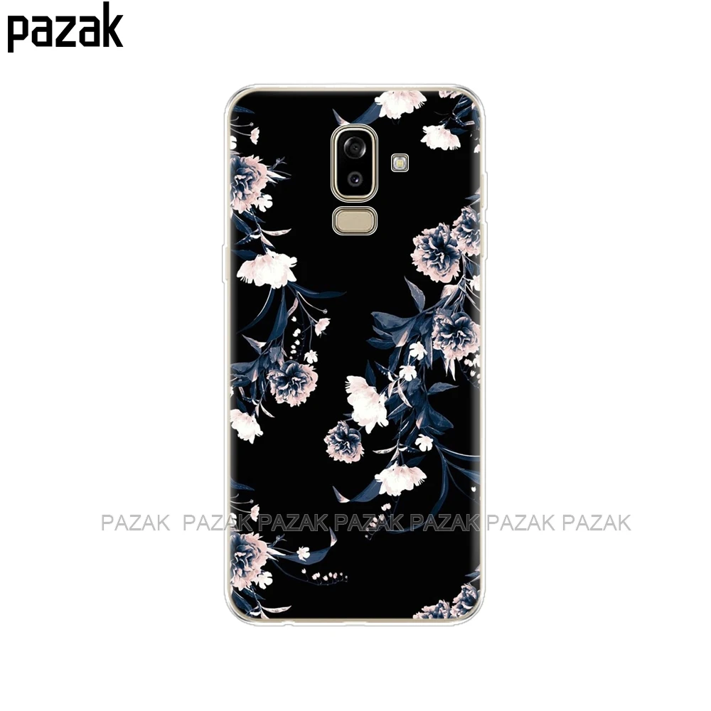 52241 Чехол для samsung Galaxy J8 чехол силиконовый чехол для samsung Galaxy J8 J810 чехол с черным принтом - Цвет: 52241