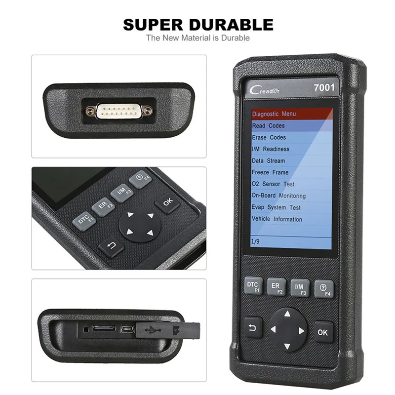 Launch CReader 7001F ODB2 OBD2 масло сканера сброс сервиса DPF регенерация инструмент для