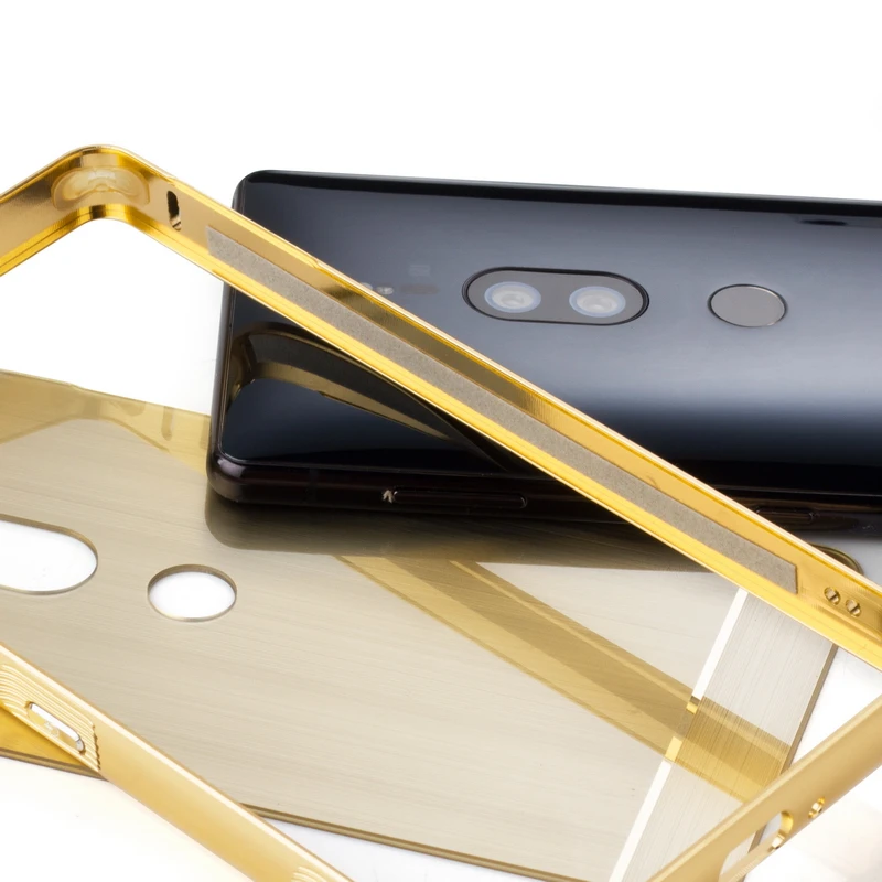 For Sony Xperia XZ2 Premium Dual H8166 Case Metal Aluminum Bumper for Song XZ2P Brushed PC Cover |