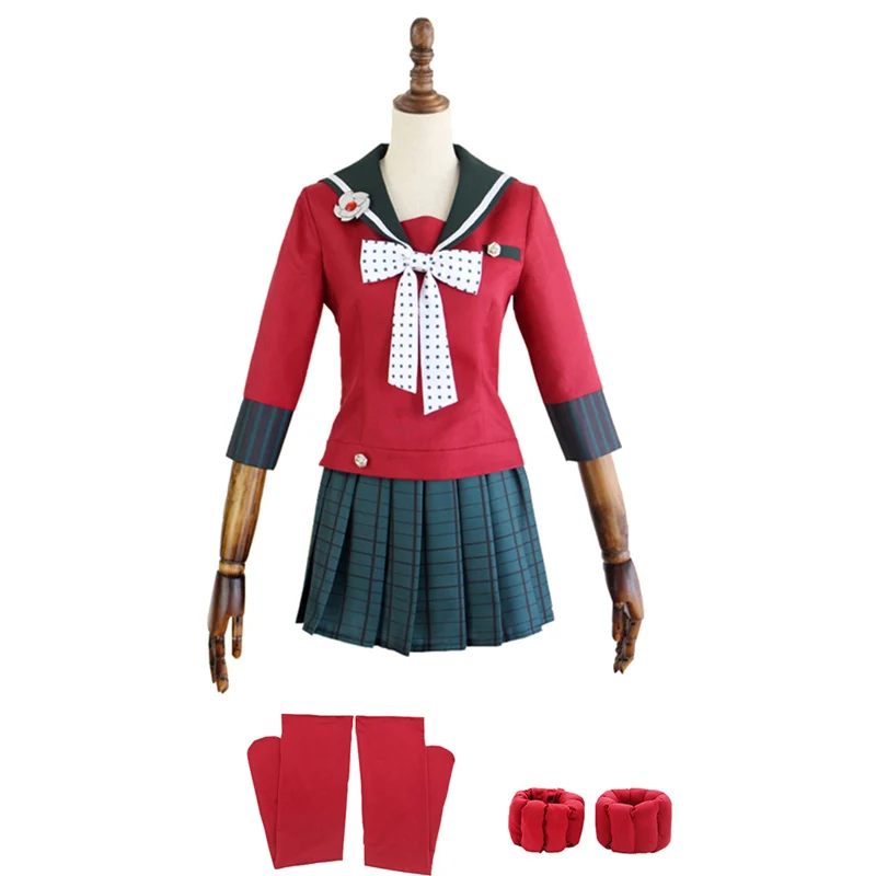 FULL SET Аниме Danganronpa V3 харукава Маки костюм косплей Хэллоуин вечерние униформа - Цвет: FULL SET