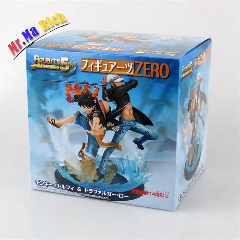 Аниме One Piece Luffy Vs Trafalgar Law 5 я годовщина ПВХ Фигурки игрушки 16 см|figuras anime|action figurepvc