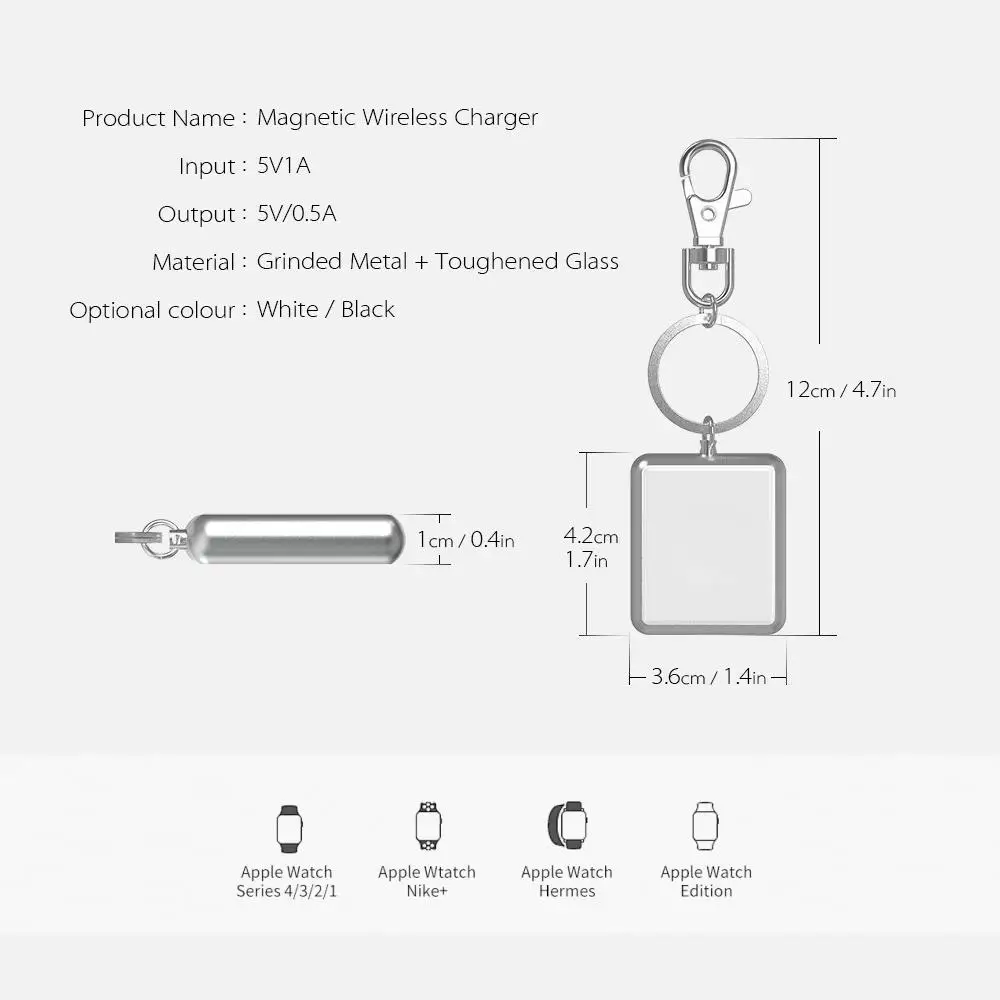 Портативное магнитное зарядное устройство для Apple Watch USB Беспроводная зарядка для iWatch серии 4 3 2 1 м сертифицированное зарядное устройство для часов