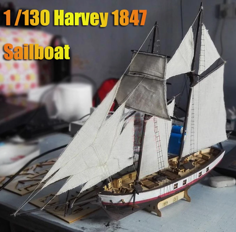 Hotes лазерная одного сократить деревянная модель парусника нью комплект харви 1847