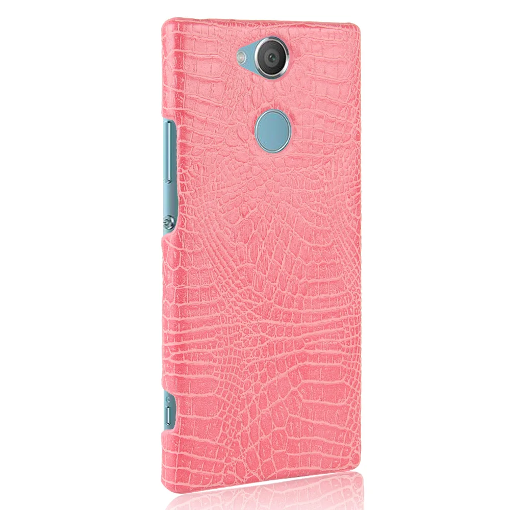Case For Sony Xperia XA2 Plus Dual A9AC H4493 6 Inch Phone Soft Leather Cover XA 2 H 4493 Alligator Coque |