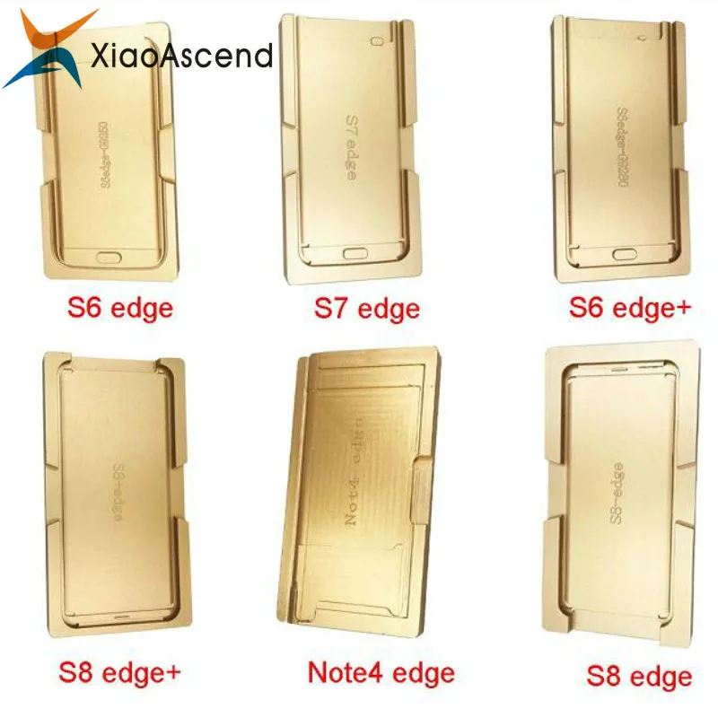Одна пара lcd выравнивание формы+ lcd форма для ламинирования для samsung S8+ edge, S8, S7, S6 Edge+/G9280, S6, Note 4 Edge