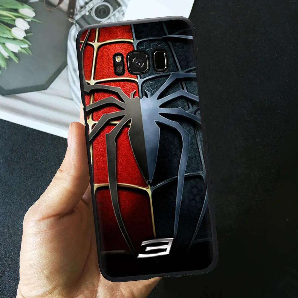 TPU D7012 Классный с героями комиксов Марвел, черный чехол для телефона для samsung A50 A70 S10 S9 S8 плюс S7 A6 Superman Spiderman Batman рисунком ТПУ силиконовый чехол - Цвет: TPU D7012