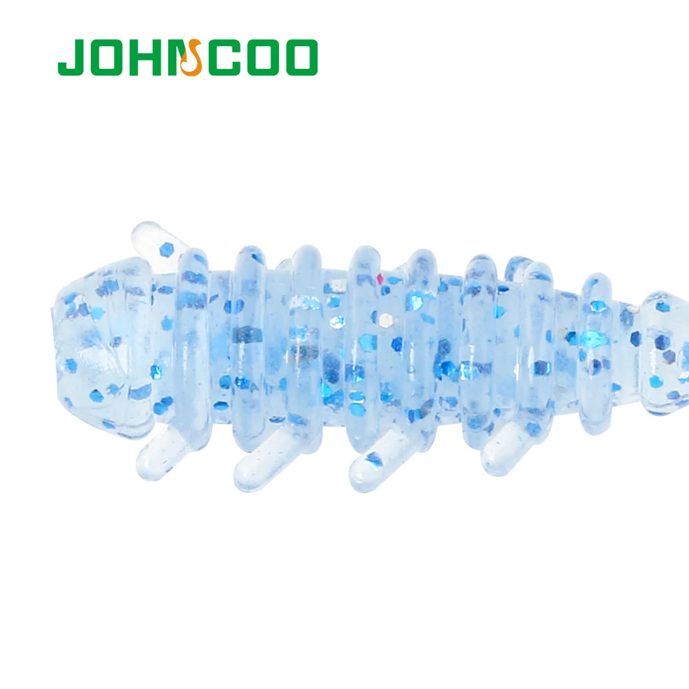JOHNCOO 20 шт. TPR мягкий червяк приманка для рыбалки Мягкая приманка 53 мм 0,4 г Pesca Jig форель джиг Swimbait Flowting Jig lure