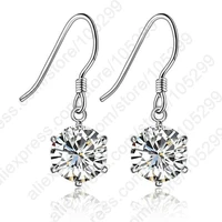 wholesale romantic austria crystal drop earrings 925 sterling silver drop earrings women gifts