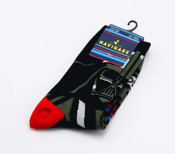 Darth Vader-2 Носки для женщин и мужчин с героями мультфильмов «Звездные войны», «Дарт Вейдер», «Косплей», гольфы, «мастер-джедай», «Штурмовик», повседневные короткие носки - Цвет: Darth Vader-2