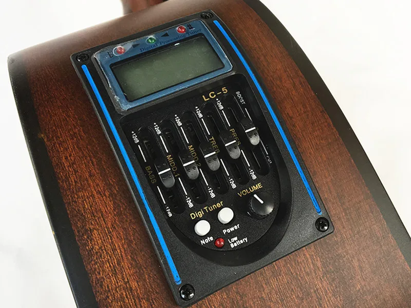 ZONAEL Горячая 40 дюймов Акустическая гитара, народная гитара из палисандра Fingerboard Sapele липа гитара с пятью сегментами баланса эквалайзер