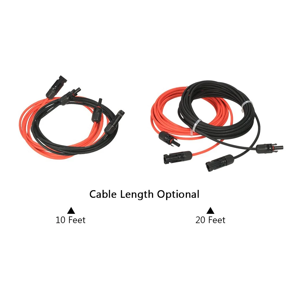 1 пара 10 футов черный + красный 10awg Стандартный тросик с женским и мужским