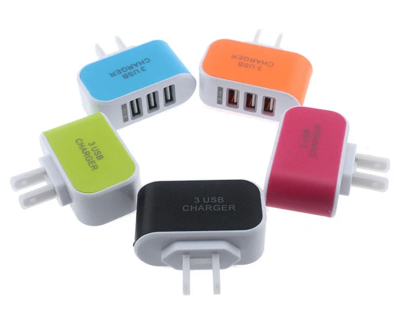 Новое поступление 3 порта USB зарядное устройство портативные зарядные устройства