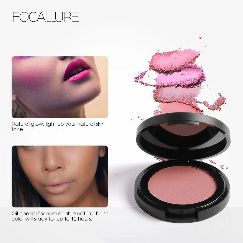 Косметика «focallure» Румяна прессованная пудра Шелковая гладкая Румяна Натуральные Косметические Румяна для лица