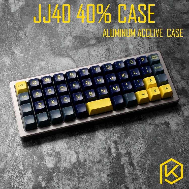 Анодированный алюминиевый чехол forjj40 40% пользовательские клавиатуры акриловые панели акриловый диффузор может поддерживать jj40 acclive Чехол Поддержка планка