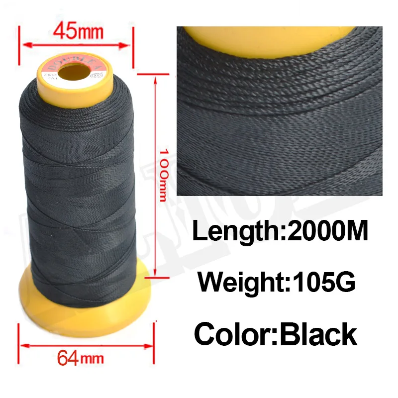 1 шт. 2000 м 105 г нить для переплетения волос ткацкая игла бразильский индийский Уток